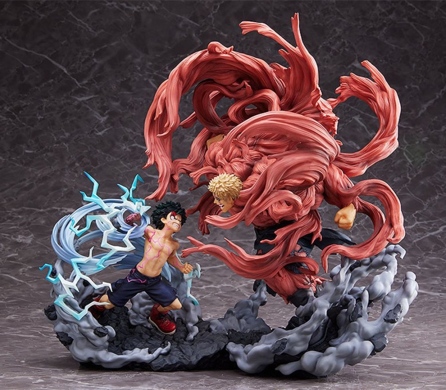 Products TOMY | My Hero Academia Super Situation Figure Izuku Midoriya Vs. Muscular Complete Figure