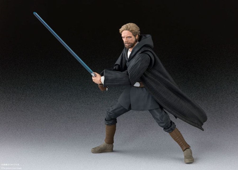 In Stock Bandai Tamashii Nations | S.H.Figuarts Luke Skywalker Battle Of Crait Ver. With Bonus Stand