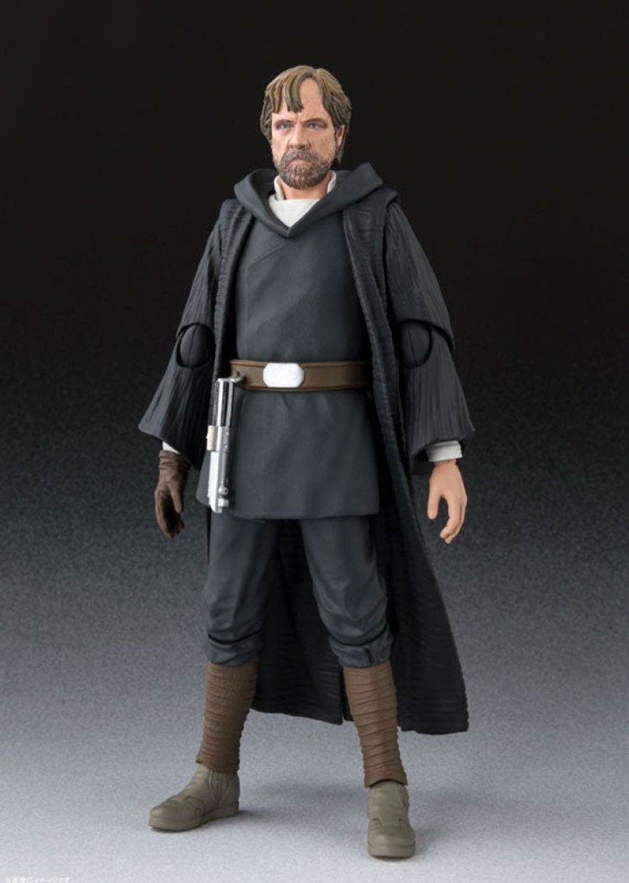 In Stock Bandai Tamashii Nations | S.H.Figuarts Luke Skywalker Battle Of Crait Ver. With Bonus Stand