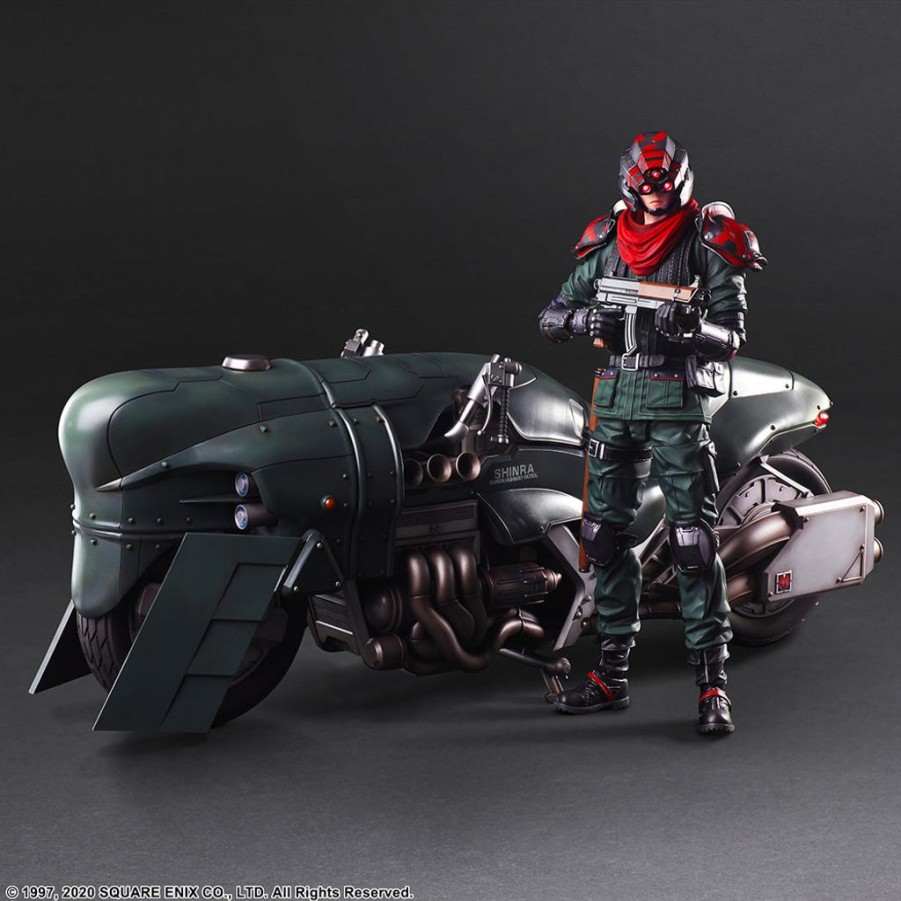 Products Square Enix | Play Arts Kai Shinra Security Officer & Motorcycle Set