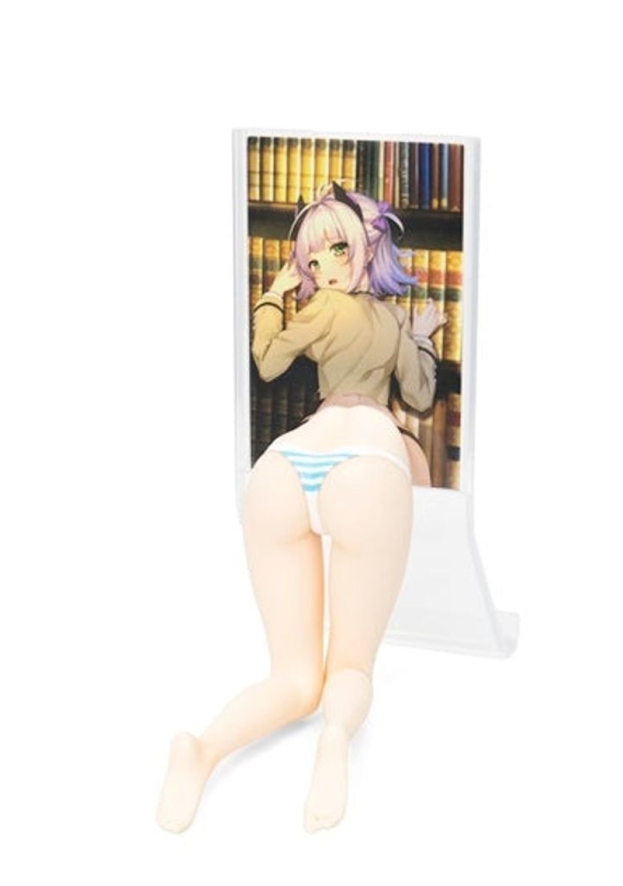 Products MURYO-SHA | Cell Phone Girl Mobile Stand: Blue-White Pantie