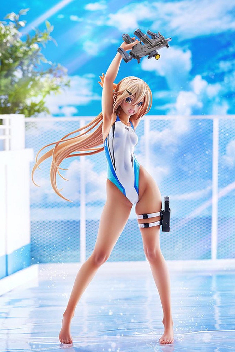 Products AMAKUNI | Kouhai-Chan Of The Swimming Club Blue Line Swimsuit Ver. 1/7 Scale Figure