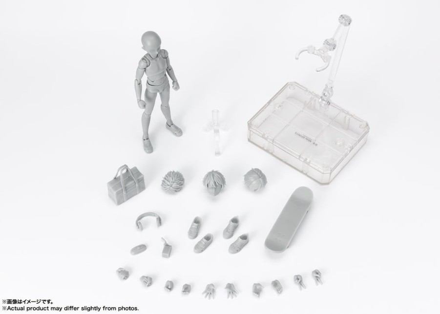 Pre-Orders Bandai Tamashii Nations | S.H.Figuarts Body-Kun -School Life- Edition Dx Set (Gray Color Ver.)