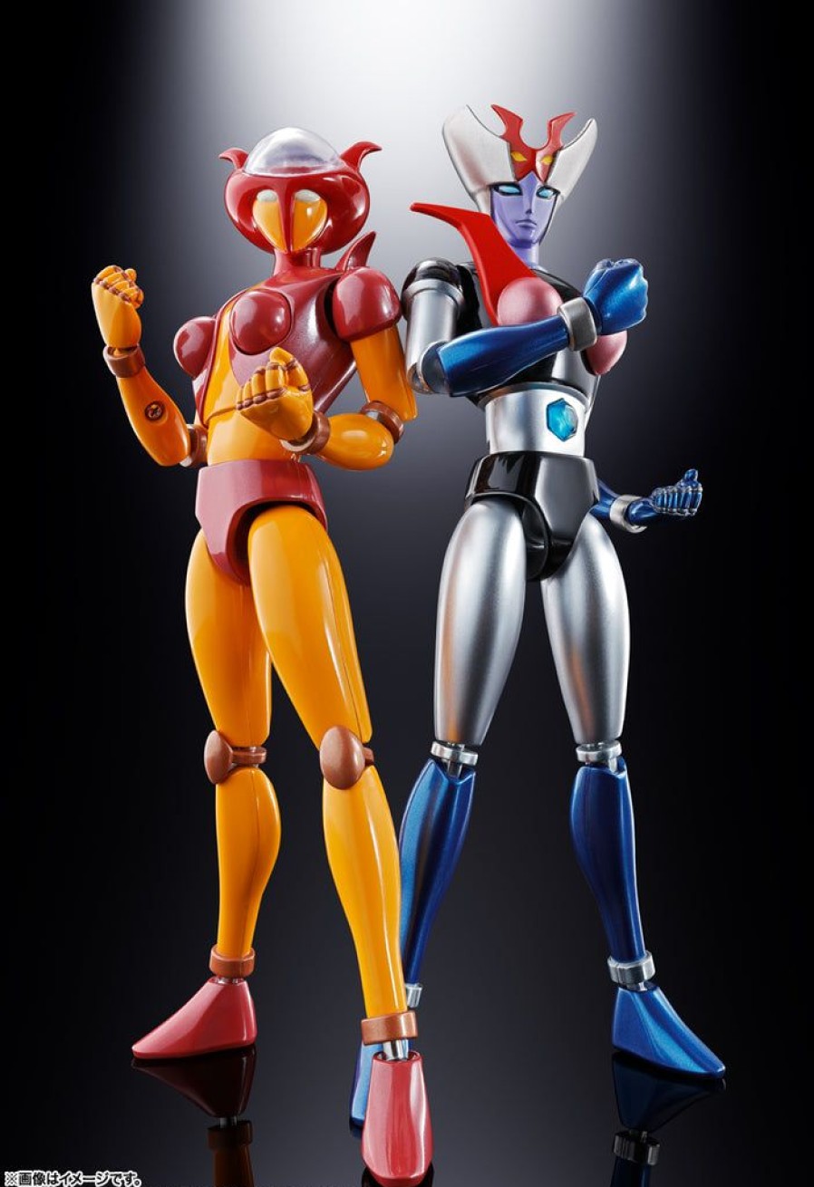 Products Bandai Tamashii Nations | Soul Of Chogokin Gx-08R Aphrodai A Vs Gx-09R Minerva X