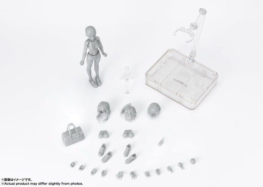 Pre-Orders Bandai Tamashii Nations | S.H.Figuarts Body-Chan -School Life- Edition Dx Set (Gray Color Ver.)