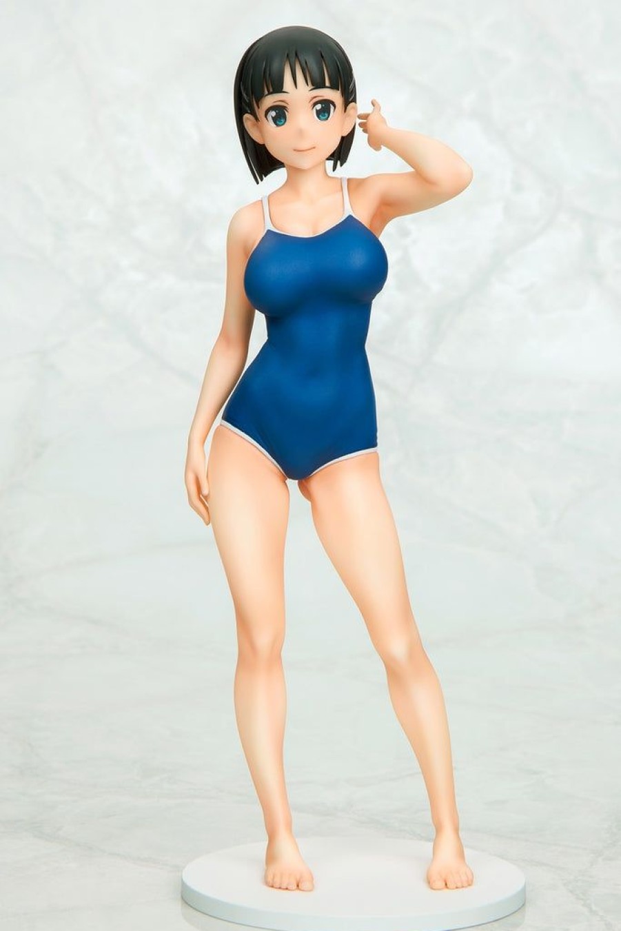 In Stock Beat (Q-SIX) | Suguha Kirigaya Navy Blue Swimsuit Ver. 1/7 Scale Figure