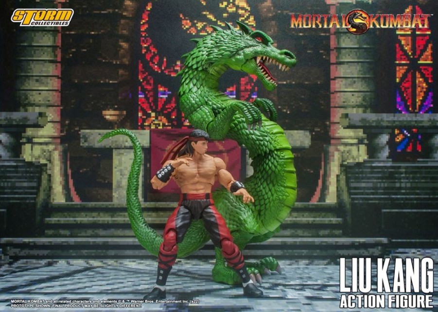 Products Storm Collectibles | Liu Kang & Dragon 1/12 Action Figure