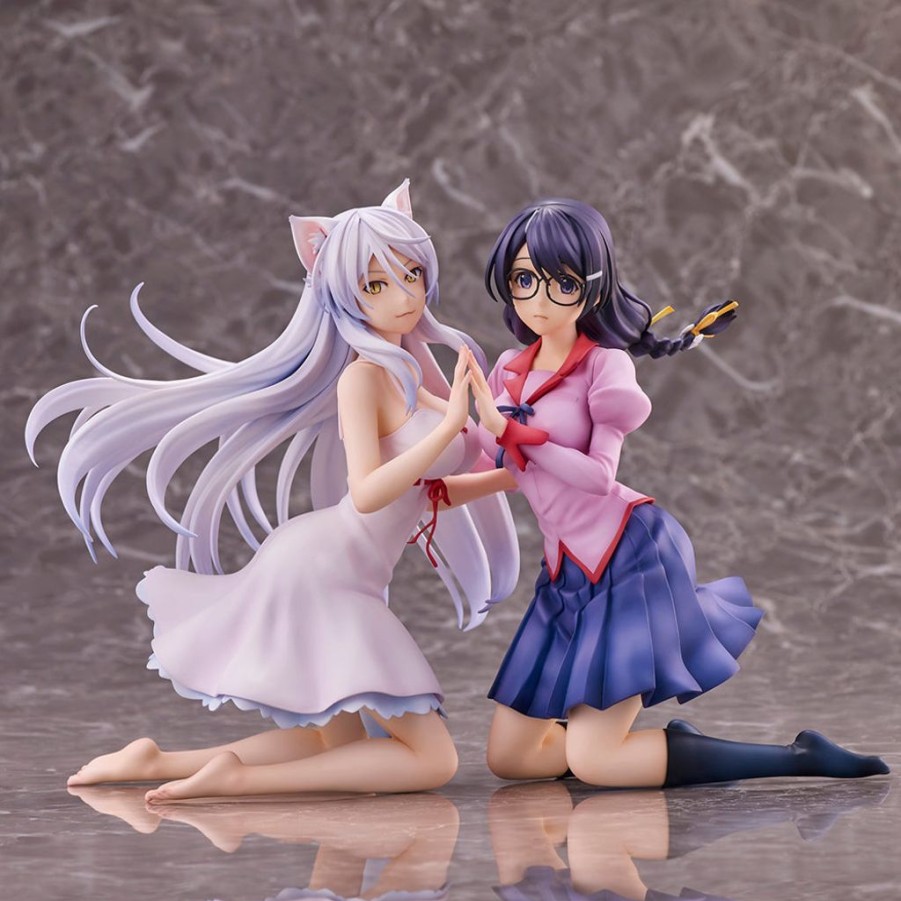 In Stock Union Creative | Nekomonogatari Tsubasa Hanekawa 2Pk Set Complete Figure