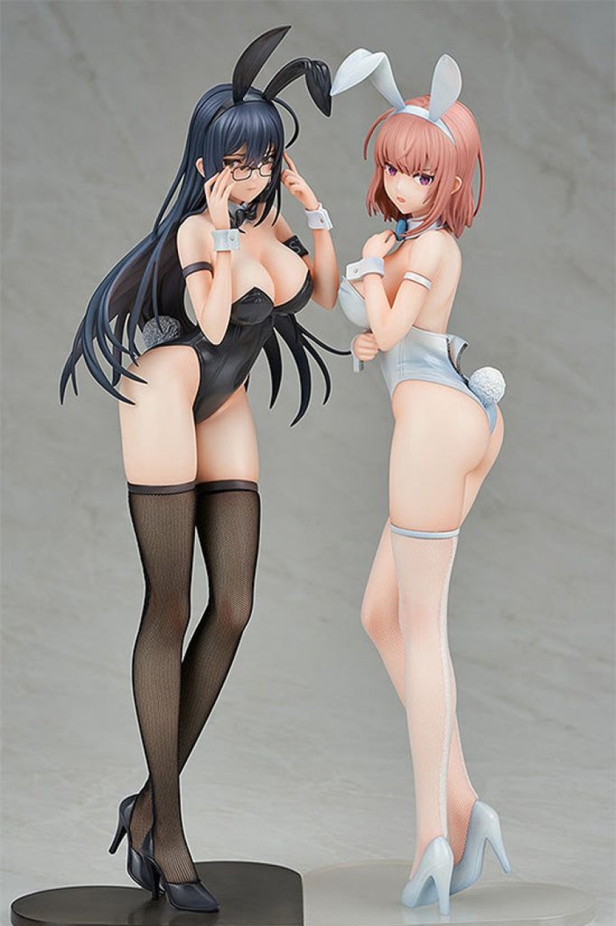 Products ENSOUTOYS | Black Bunny Aoi And White Bunny Natsume 1/6 Scale Figure 2 Figure Set